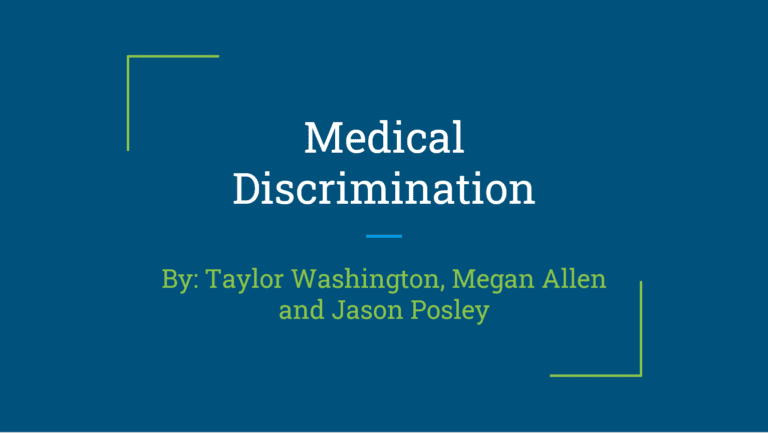 Medical Discrimination