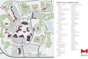 campus map of maryville university