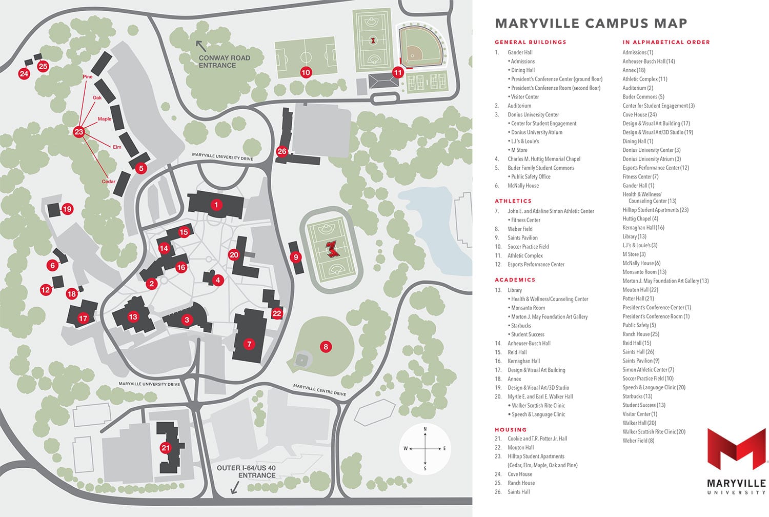 Maryville College Campus Map Campus Map