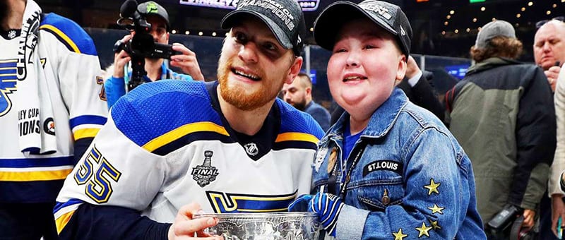 11-year-old St. Louis Blues superfan with rare illness given