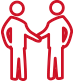 two people shaking hands icon